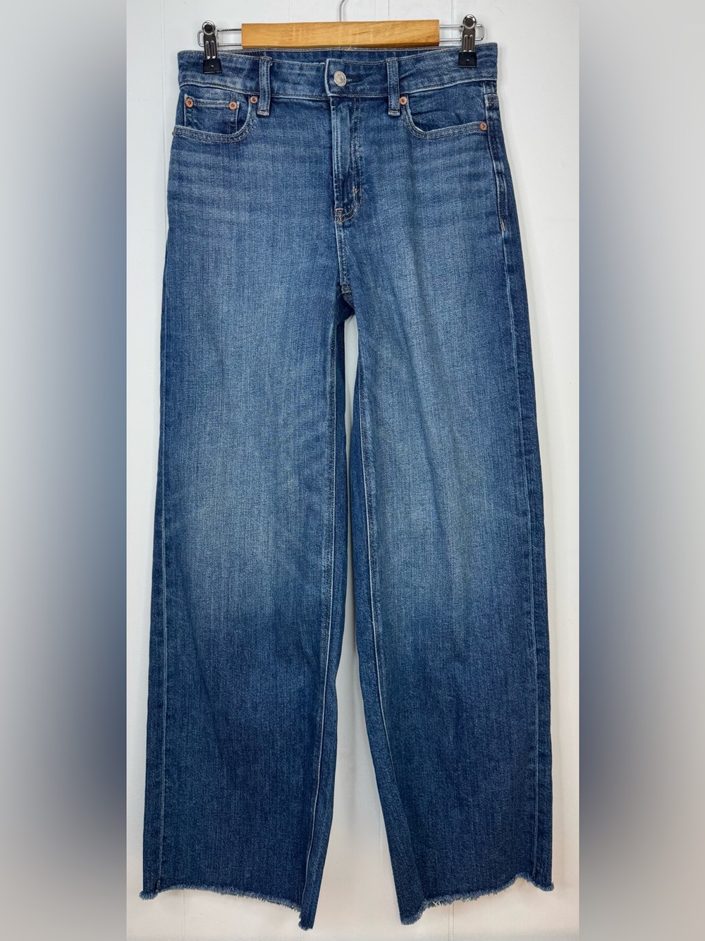 American Eagle Outfitters Super High Rise Baggy Jeans Womens Size 0